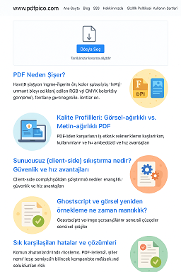 Toplu PDF küçültme iş akışı